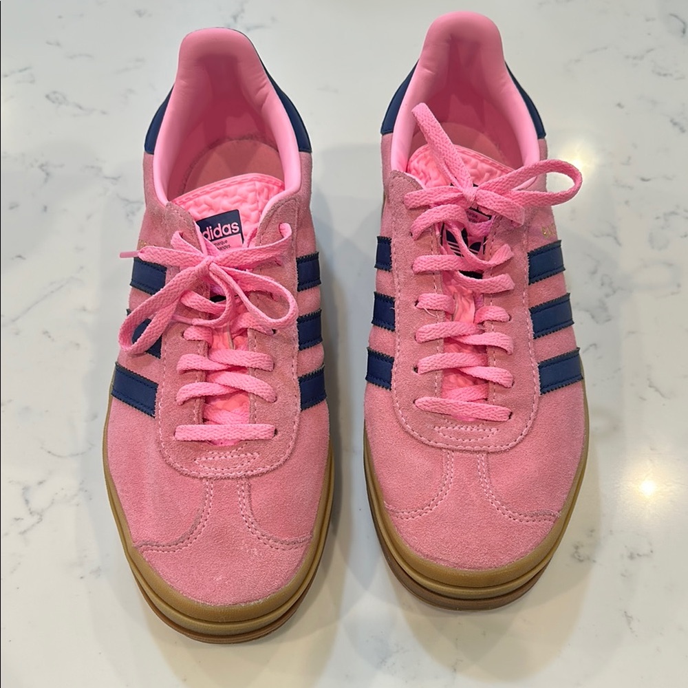 adidas Pink and Navy Athletic Shoes